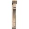 Ekena Millwork Merced Slat Smooth Bracket w/ Offset Brace, Douglas Fir, 5 1/2"W x 34"D x 38"H BKT0604X34X38MRC06SDF - alternate 2